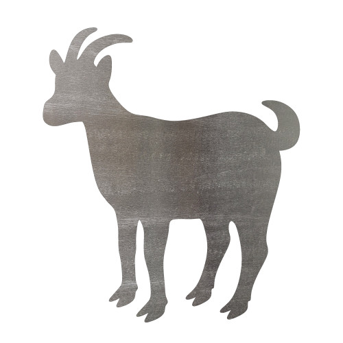 Goat Steel Cutout Shape - Raw Metal Wall Art and Craft Supply