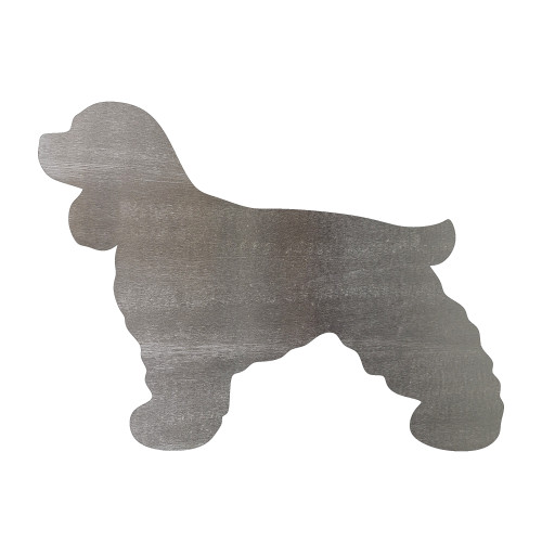 Cocker Spaniel Steel Cutout Shape, Raw Metal Wall Art and Craft Supply