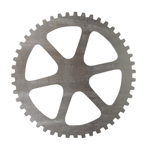 Gear 8 Steel Cutout Shape - Raw Metal Wall Art and Craft Supply
