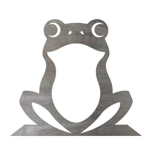 Frog Steel Cutout Shape - Raw Metal Wall Art and Craft Supply