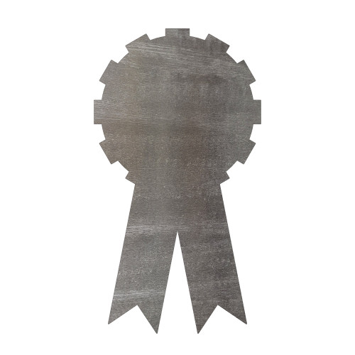 Award Ribbon Steel Cutout Shape, Raw Metal Wall Art and Craft Supply