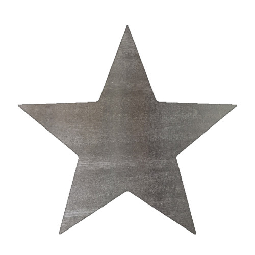 Star Steel Cutout Shape - Raw Metal Wall Art and Craft Supply