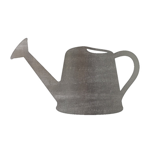 Watering Can Steel Cutout Shape - Raw Metal Wall Art and Craft Supply