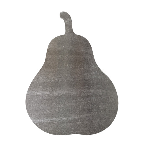 Pear Steel Cutout Shape - Raw Metal Wall Art and Craft Supply
