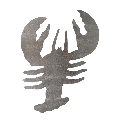 Crawfish Steel Cutout Shape - Raw Metal Wall Art and Craft Supply