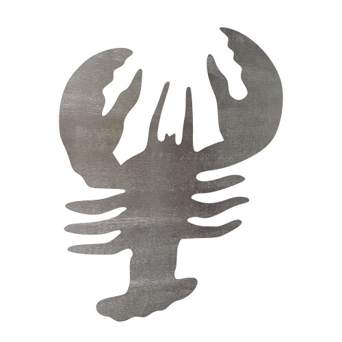 Crawfish Steel Cutout Shape, Raw Metal Wall Art and Craft Supply