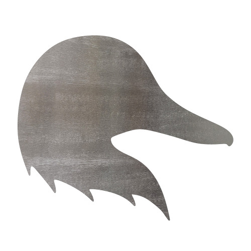 Duck Head Steel Cutout Shape - Raw Metal Wall Art and Craft Supply
