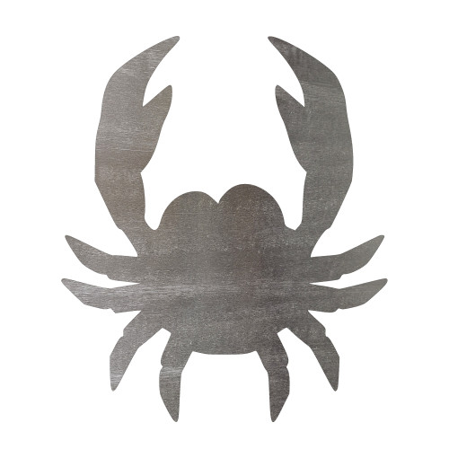 Crab 2 Steel Cutout Shape - Raw Metal Wall Art and Craft Supply