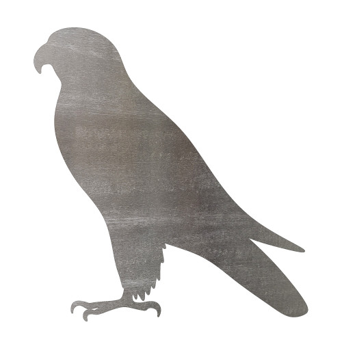 Falcon Steel Cutout Shape, Raw Metal Wall Art and Craft Supply