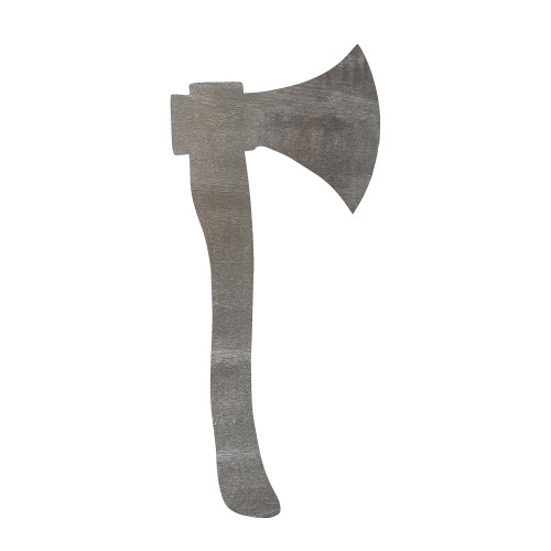 Axe 2 Steel Cutout Shape - Raw Metal Wall Art and Craft Supply