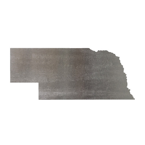 Nebraska Steel Cutout Shape, Raw Metal Wall Art and Craft Supply