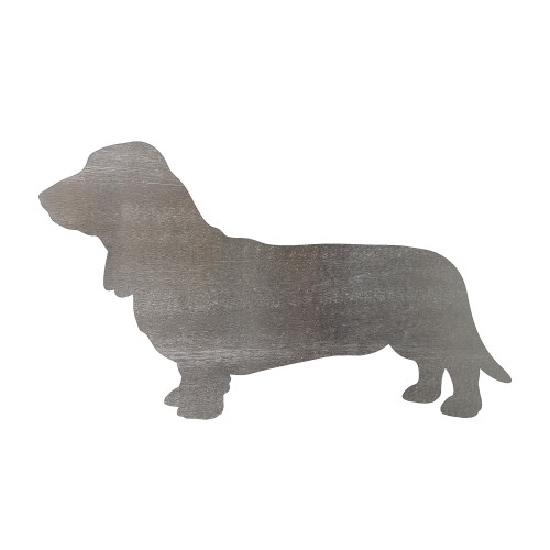Basset Hound Steel Cutout Shape, Raw Metal Wall Art and Craft Supply