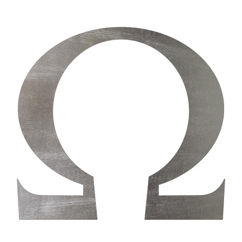 Omega Steel Cutout Shape, Raw Metal Wall Art and Craft Supply