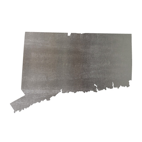 Connecticut Steel Cutout Shape, Raw Metal Wall Art and Craft Supply