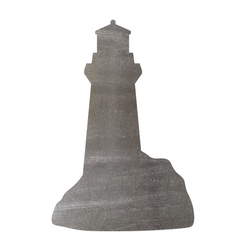 Lighthouse Steel Cutout Shape - Raw Metal Wall Art and Craft Supply
