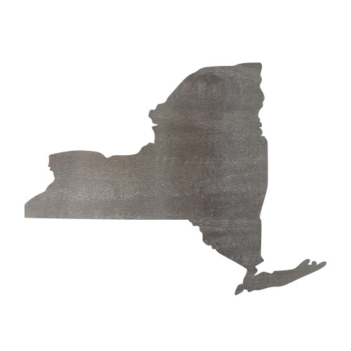 New York Steel Cutout Shape - Raw Metal Wall Art and Craft Supply