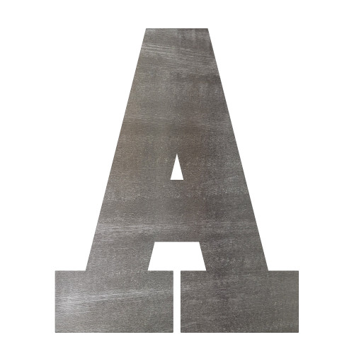 Letter A Steel Cutout Shape - Raw Metal Wall Art and Craft Supply