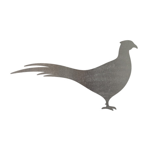 Pheasant Steel Cutout Shape - Raw Metal Wall Art and Craft Supply
