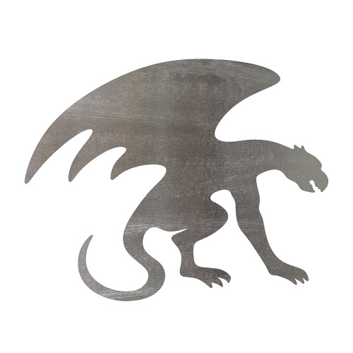 Gargoyle Steel Cutout Shape, Raw Metal Wall Art and Craft Supply