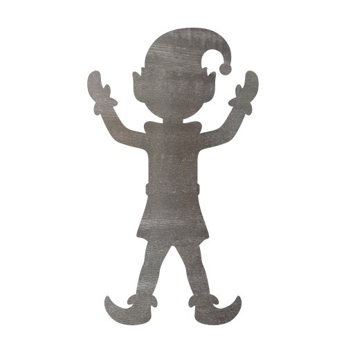 Elf Steel Cutout Shape - Raw Metal Wall Art and Craft Supply
