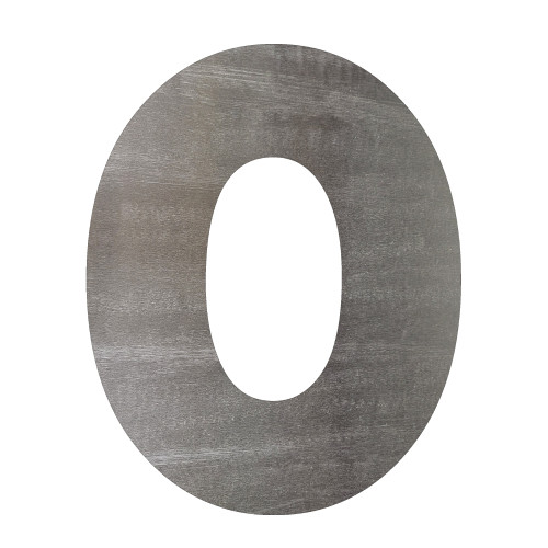 Lowercase Letter O Steel Cutout Shape, Raw Metal Wall Art and Craft Supply