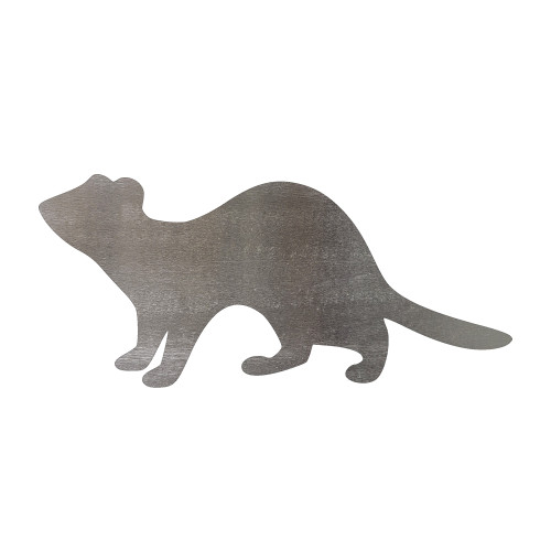 Ferret Steel Cutout Shape, Raw Metal Wall Art and Craft Supply