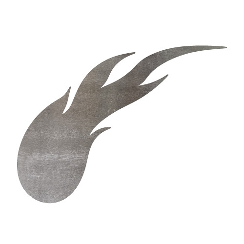 Comet Steel Cutout Shape, Raw Metal Wall Art and Craft Supply