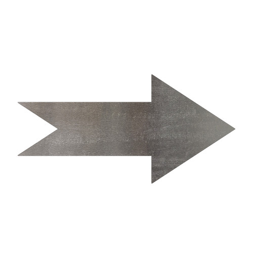 Arrow 3 Steel Cutout Shape, Raw Metal Wall Art and Craft Supply