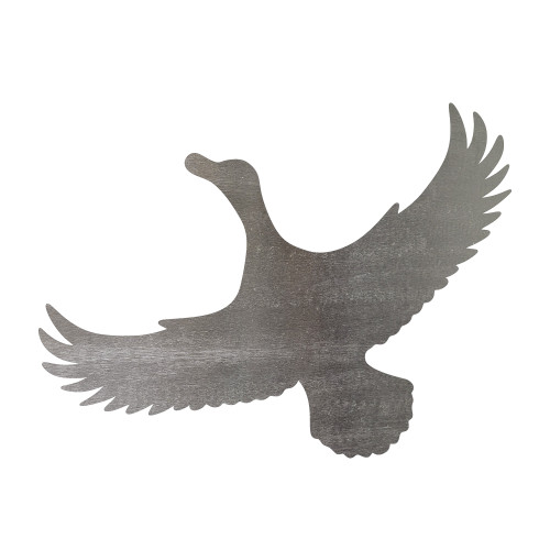 Flying Duck Steel Cutout Shape - Raw Metal Wall Art and Craft Supply