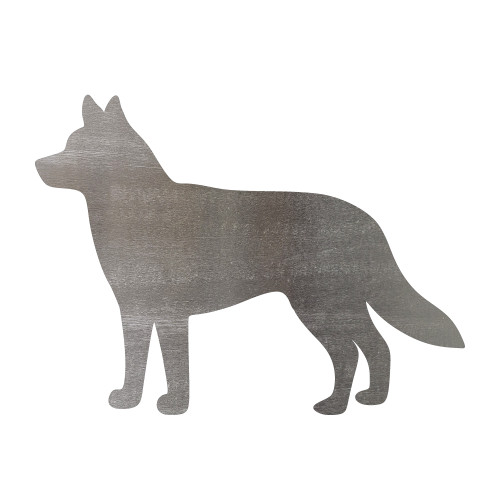 Husky Steel Cutout Shape - Raw Metal Wall Art and Craft Supply