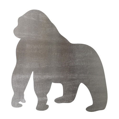 Gorilla Steel Cutout Shape - Raw Metal Wall Art and Craft Supply