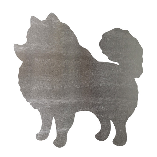 Pomeranian Steel Cutout Shape - Raw Metal Wall Art and Craft Supply