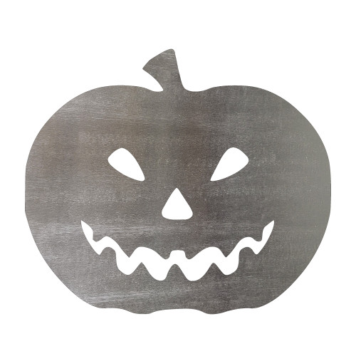 Jack O Lantern 5 Steel Cutout Shape - Raw Metal Wall Art and Craft Supply