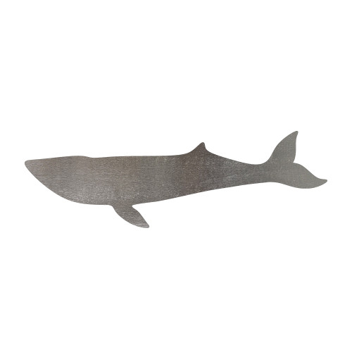 Blue Whale Steel Cutout Shape - Raw Metal Wall Art and Craft Supply