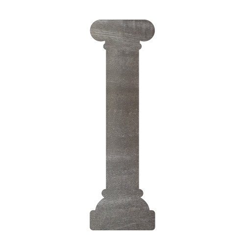 Greek Column Steel Cutout Shape, Raw Metal Wall Art and Craft Supply