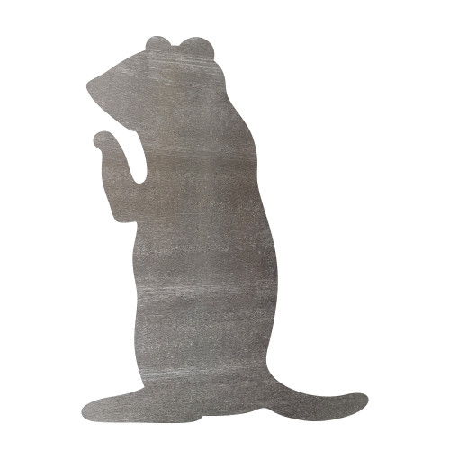 Prairie Dog Steel Cutout Shape - Raw Metal Wall Art and Craft Supply