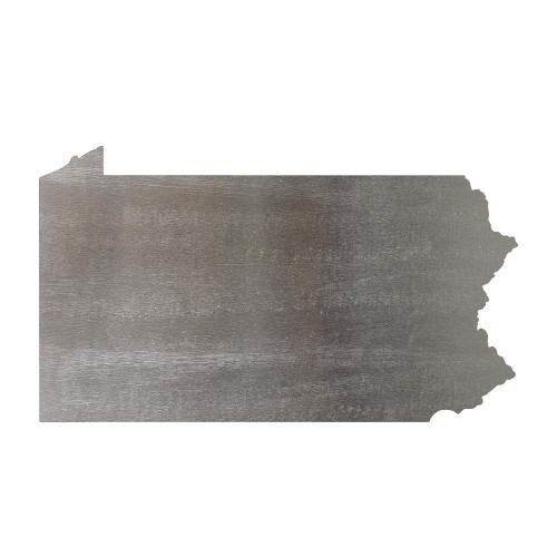 Pennsylvania Steel Cutout Shape - Raw Metal Wall Art and Craft Supply