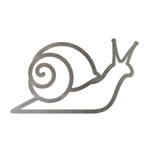 Snail Steel Cutout Shape - Raw Metal Wall Art and Craft Supply