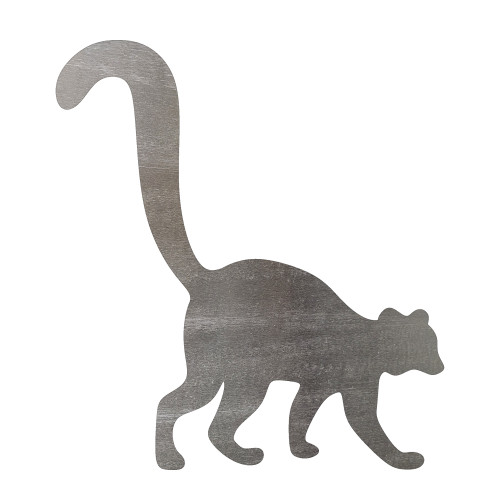 Lemur Steel Cutout Shape, Raw Metal Wall Art and Craft Supply