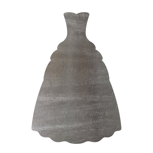 Gown Steel Cutout Shape, Raw Metal Wall Art and Craft Supply