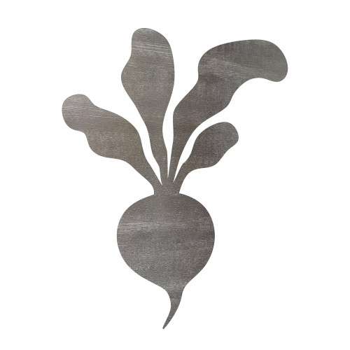 Radish Steel Cutout Shape - Raw Metal Wall Art and Craft Supply