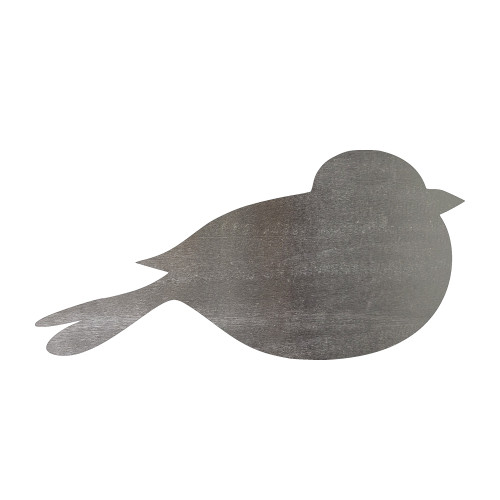 Fat Bird Steel Cutout Shape, Raw Metal Wall Art and Craft Supply