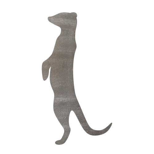 Meerkat Steel Cutout Shape - Raw Metal Wall Art and Craft Supply