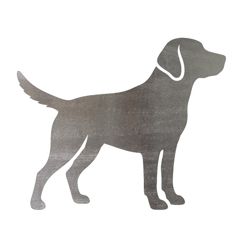 Dog Steel Cutout Shape - Raw Metal Wall Art and Craft Supply