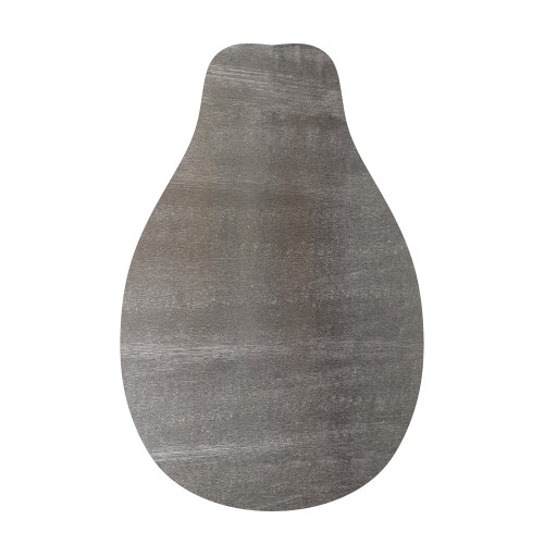 Papaya Steel Cutout Shape - Raw Metal Wall Art and Craft Supply