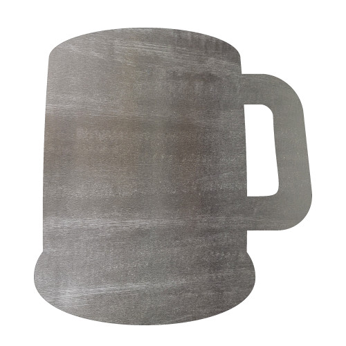 Beer Mug Steel Cutout Shape, Raw Metal Wall Art and Craft Supply