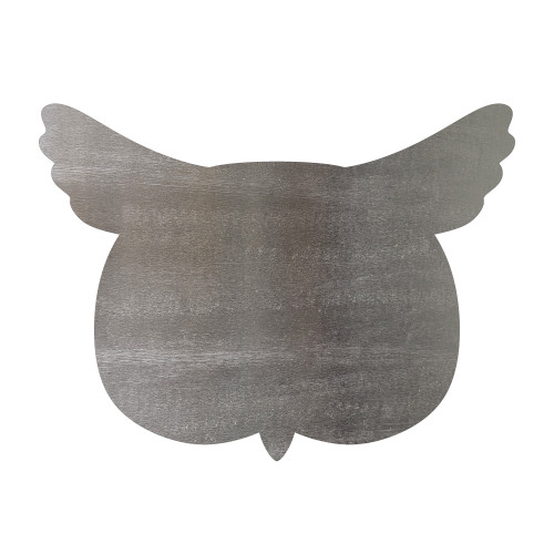 Owl Head Steel Cutout Shape - Raw Metal Wall Art and Craft Supply