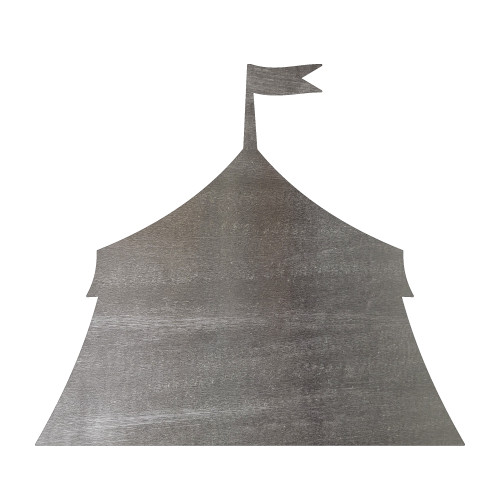 Circus Tent Steel Cutout Shape, Raw Metal Wall Art and Craft Supply