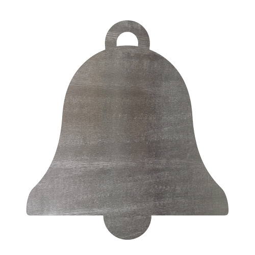 Holiday Bell Steel Cutout Shape, Raw Metal Wall Art and Craft Supply