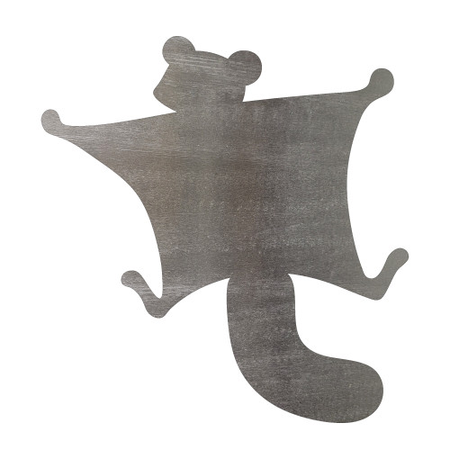 Flying Squirrel Steel Cutout Shape, Raw Metal Wall Art and Craft Supply